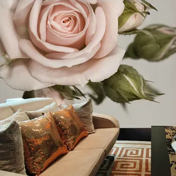 wellyu Пользовательские крупномасштабные фрески 3d обои классические розы спальня телевизор гостиная фоновые обои Papel de parede