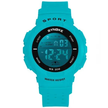 Пара электронных часов Многофункциональные водонепроницаемые спортивные электронные часы для мужчин и женщин