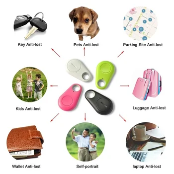 1ШТ Bluetooth Трекер Key Finder Смарт-Анти-Потерянное Устройство GPS Метки Keyfinder Сигнализация Для Детей Домашнее Животное Собака Кошка Кошелек Сумка Трекер