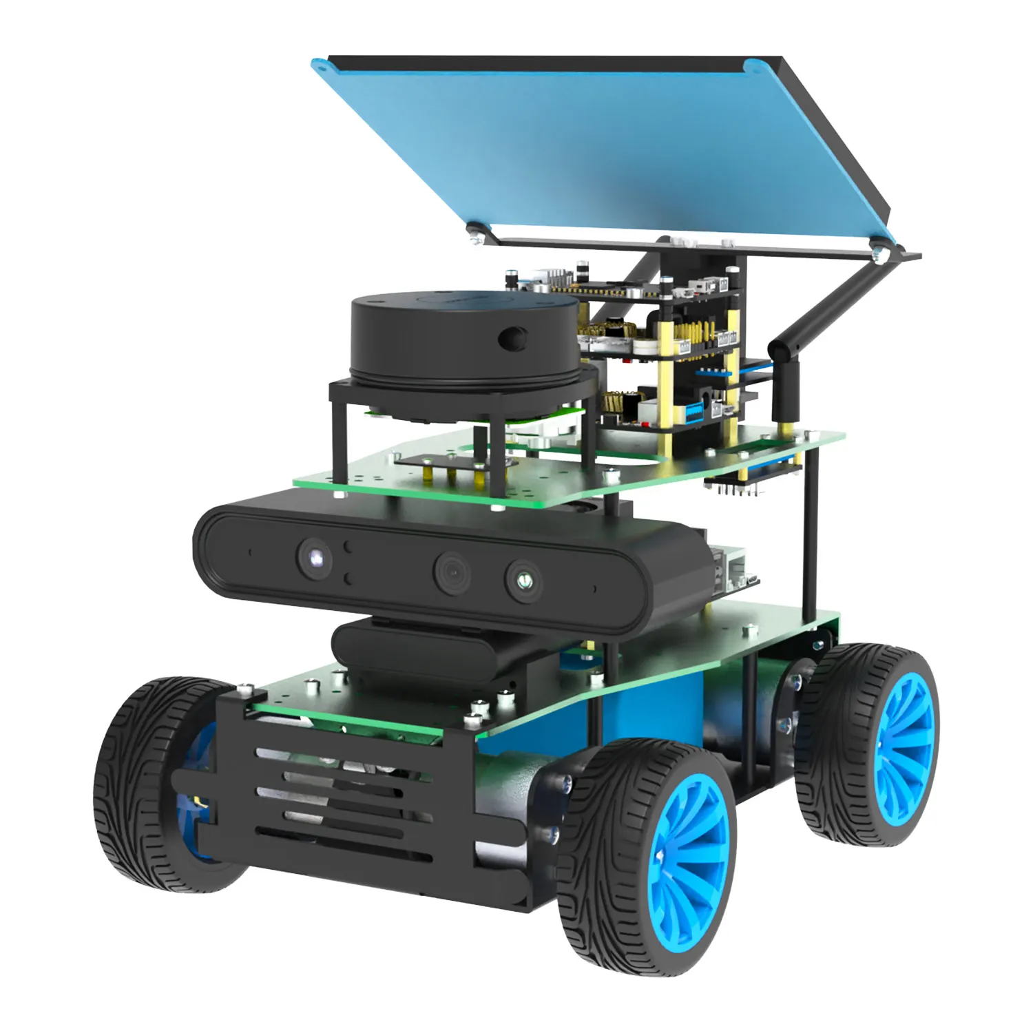 ROSMASTER X1 ROS Robot 4WD DIY Smart Car Kit Lidar SLAM Mapping Python Education для Jetson NANO 4GB/TX2 NX/RaspberryPi 4B 0