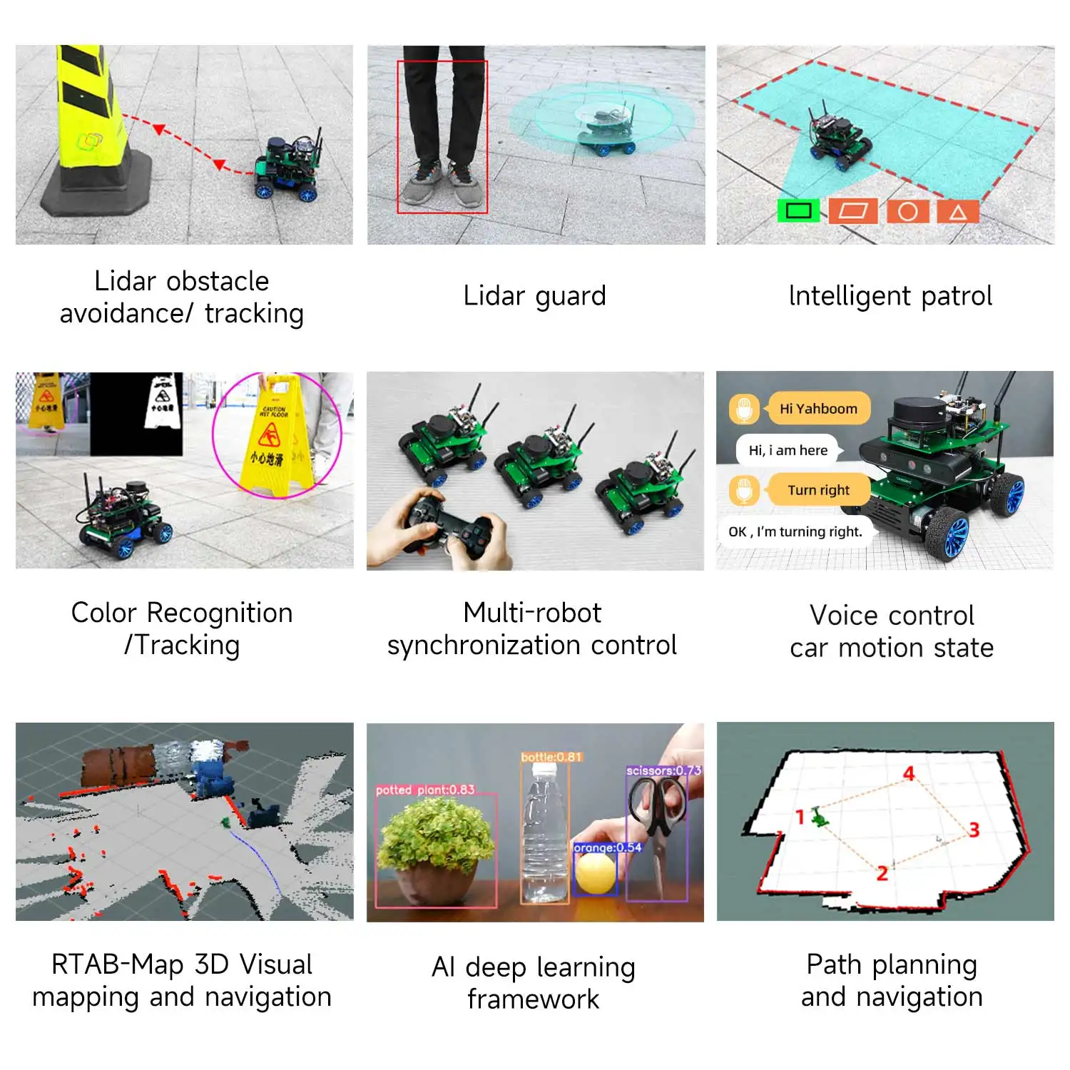 ROSMASTER X1 ROS Robot 4WD DIY Smart Car Kit Lidar SLAM Mapping Python Education для Jetson NANO 4GB/TX2 NX/RaspberryPi 4B 2