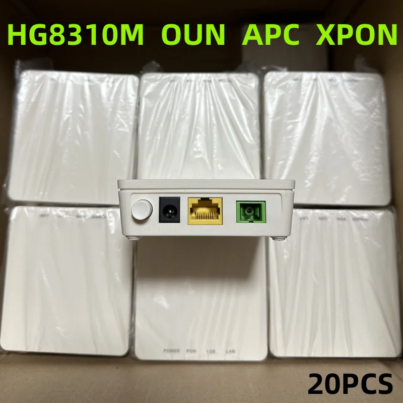 Для HG8310M XPON 20ШТ GPON EPON GE APC ONU HG8010H Однопортовый Подходит для оптоволоконного терминала класса FTTH Маршрутизатор Новый Модем 0