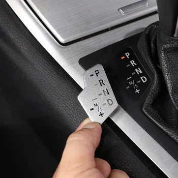 Дисплей переключения передач центральной консоли автомобиля из алюминиевого сплава, наклейка на накладку с блестками, аксессуары для интерьера BMW X3 E83 2006-2010
