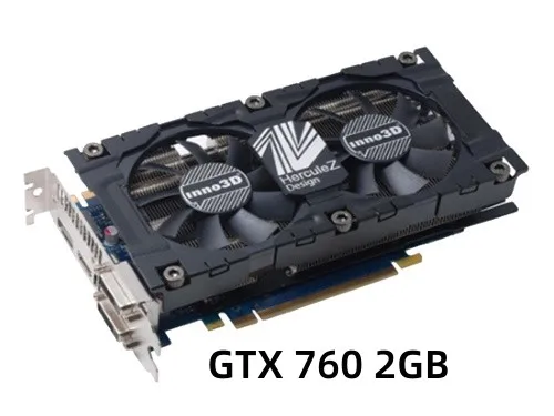 Inno3D GTX 760 2GB 4GB Видеокарты GeForce GPU Видеокарта 256Bit GDDR5 GTX760 2GB для NVIDIA GK104 Используется карта Hdmi Dvi VGA 2
