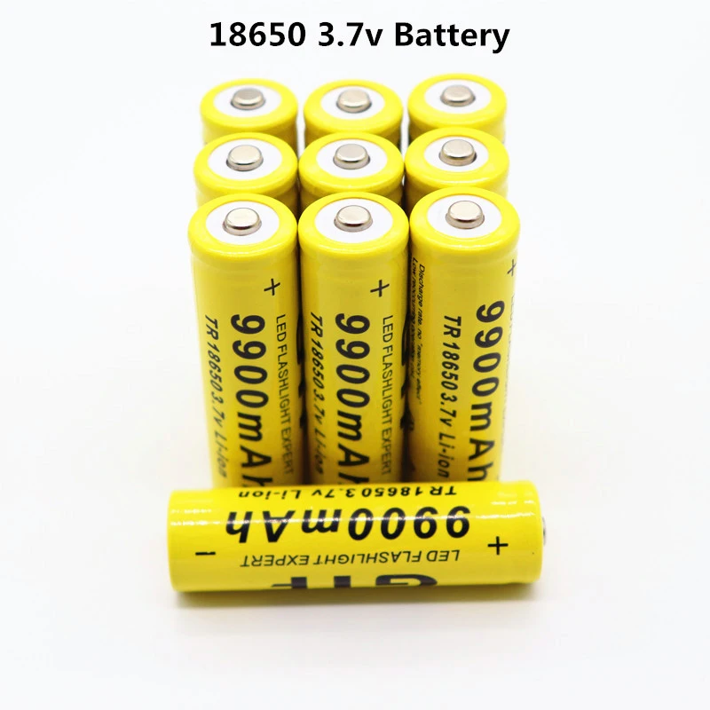 литий-ионная аккумуляторная батарея 3,7 В для светодиодного фонарика 18650 оптом + USB-зарядное устройство 1