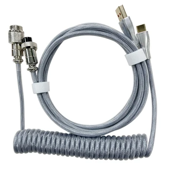 Механическая клавиатура Type-C USB Авиационный кабель Украшение компьютера Зарядный шнур