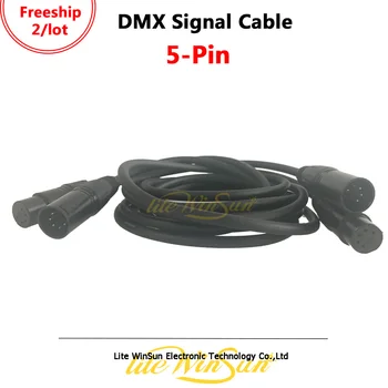 Litewinsune 2ШТ Бесплатная доставка 5-Контактный кабель для передачи сигнала DMX Контроллер Адаптер Сигнальный провод