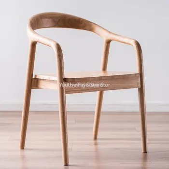 Ресторан Nordic Плетеные деревянные дизайнерские Современные обеденные стулья Wood Home Nordic Sillas Para Sala De Estar Мебель для дома MZY