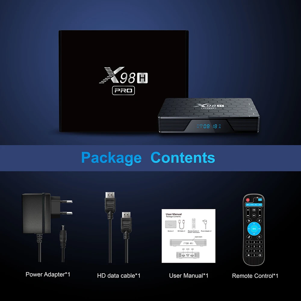 2023 Android 12,0 TV Box X98H Pro Allwinner H618 2,4 G/5G WiFi 1000M LAN BT5.X Поддержка 6K 4K H.265 HEVC телеприставка Android TVBox 5
