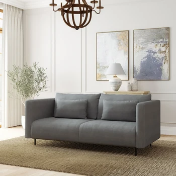 роскошный 72-дюймовый диван в гостиной с мягкой подушкой Диван современного дизайна