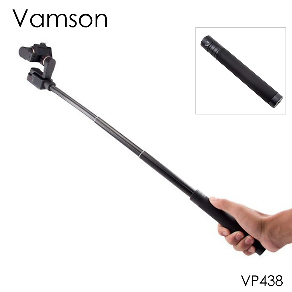 Удлинитель Из Алюминиевого Сплава Vamson Pole Selfie Stick с Винтом 1/4 Дюйма для Смартфона Dji Osmo FeiYu Zhiyun Gopro Аксессуары 0