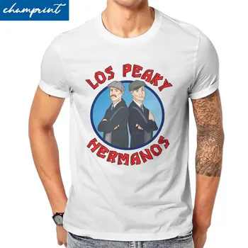 Новинка, футболки Los Peaky Hermanos, мужские футболки из 100% хлопка, футболки Los Pollos Hermanos Breaking Bad, футболка с коротким рукавом, летние топы