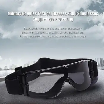 Военные очки, тактические очки Airsoft X800 Солнцезащитные очки, защитные очки для глаз, Моторные очки для езды на велосипеде, защита глаз для верховой езды