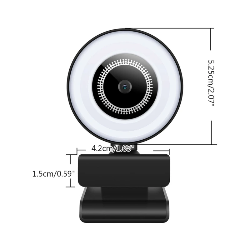 Веб-камера B12 1080P Full-HD с фиксированным фокусным расстоянием- для настольного компьютера с USB-интерфейсом-ПК -360 ° 5
