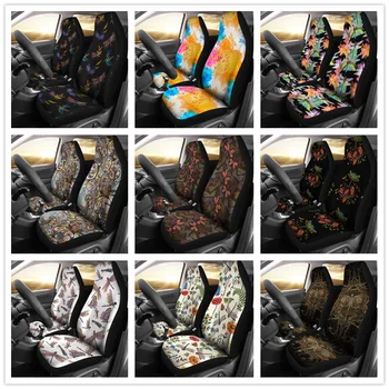 Красочный чехол для сиденья Dragonfly, чехлы для автомобильных сидений All Might Animal, автомобильные аксессуары, комплект из 2 универсальных защитных чехлов для передних сидений