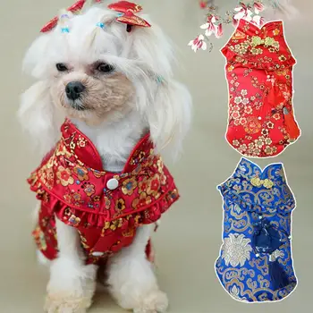 Красивый костюм для собак с изысканной пряжкой, дышащая одежда для домашних животных для собак и щенков