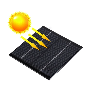 Солнечная батарея мощностью 1,2 Вт 18 В, Панель солнечных батарей, Эпоксидная батарея, Модуль зарядного устройства