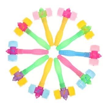 10 Шт Детский Bb Молоток Развивающие Игрушки Игрушка Детские Пластиковые Стучащие Скрипучие Молоточки Для Малышей