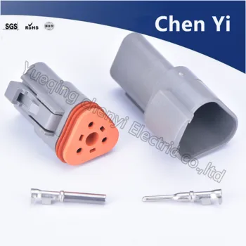 ChenYi 3-контактный автомобильный водонепроницаемый автоматический разъем 1060-16-0122 1062-16-0122 женский и мужской DT06-3S DT04-3P