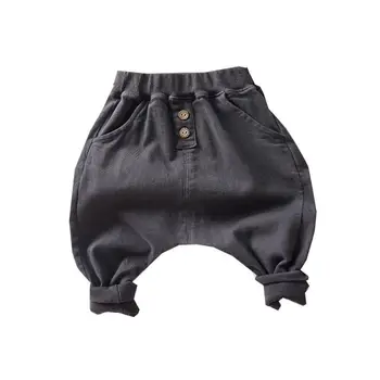 Штаны для маленьких мальчиков, весенне-осенние детские брюки, одежда, детские повседневные брюки, однотонные