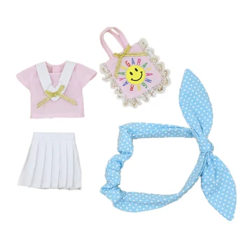 Кукла DBS Blyth icy 1/6 30 см, милая юбка, розовая рубашка, юбка-сумка, платье без рукавов с вуалью, подарочная игрушка для девочек licca