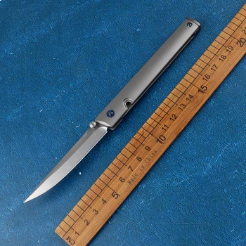 7096 Складной карманный нож TC4 с титановой ручкой Для кемпинга на открытом воздухе, тактический инструмент для самообороны, охотничий инструмент для борьбы с выживанием, EDC Инструмент