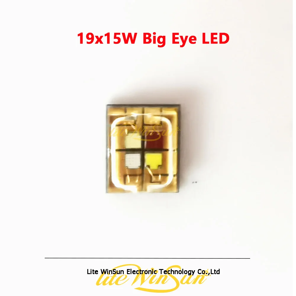 15 Вт Светодиодный чип Источник светодиодной лампы для 19 * 15 Вт RGBW Biy Eye Светодиодное освещение движущейся головы Bee Eye 0