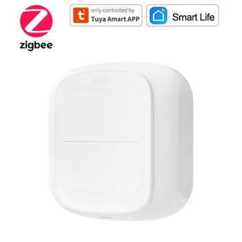 Tuya Smart ZigBee/WiFi Scene Switch 2-ганговый беспроводной пульт дистанционного управления кнопкой 