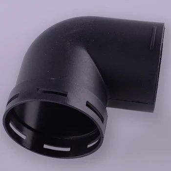60 мм Воздухоотводящий патрубок 90 ° Соединитель Подходит для дизельного отопителя Webasto Черный пластик