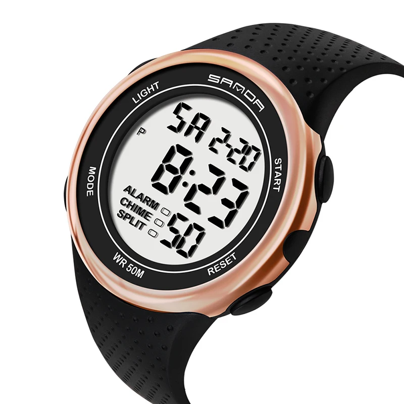Цифровые часы Мужские Водонепроницаемые спортивные часы для мужчин Светодиодные наручные часы Простые электронные часы мужские Relogio Masculino 2