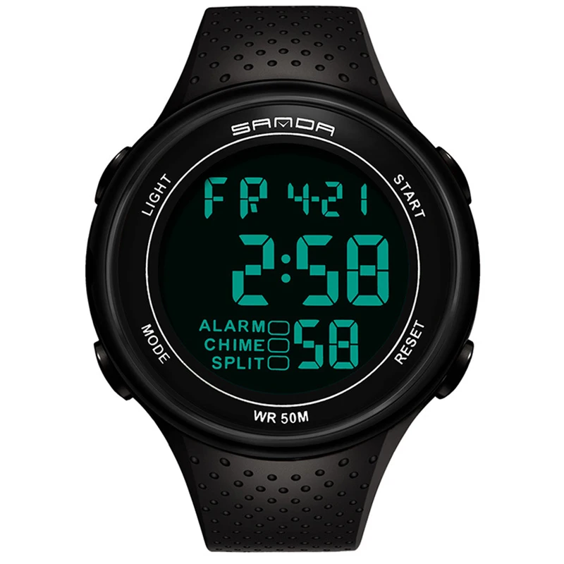 Цифровые часы Мужские Водонепроницаемые спортивные часы для мужчин Светодиодные наручные часы Простые электронные часы мужские Relogio Masculino 3