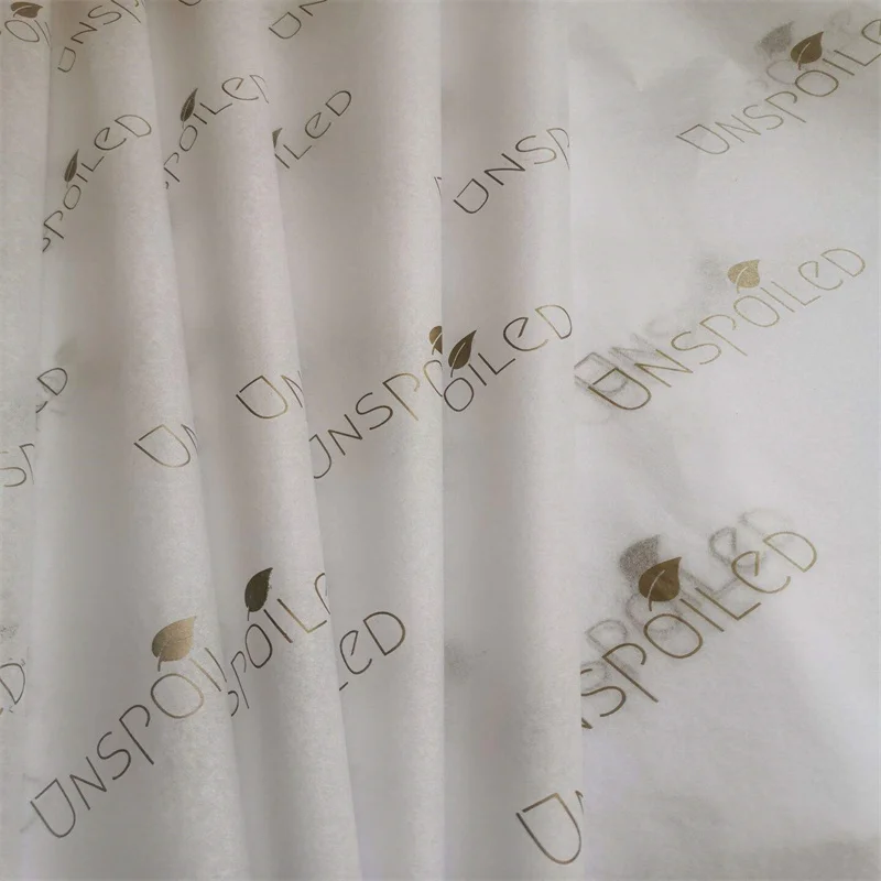 Высококачественная папиросная бумага оптом, упаковочная бумага на заказ, оберточная бумага с нанесенным логотипом 2