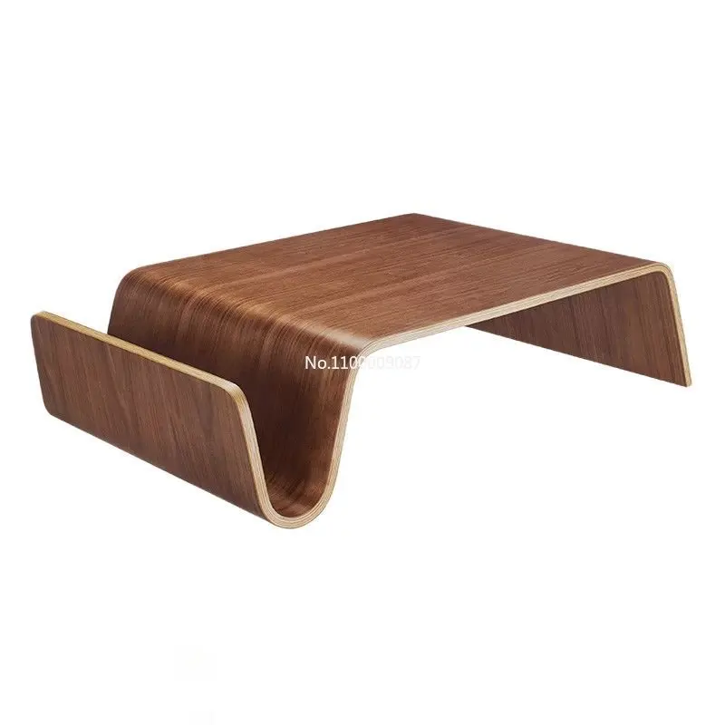 Светлая роскошная дизайнерская квартира в скандинавском стиле, современный чайный столик из орехового дерева, модный креативный многофункциональный журнальный столик из массива дерева mesa 0