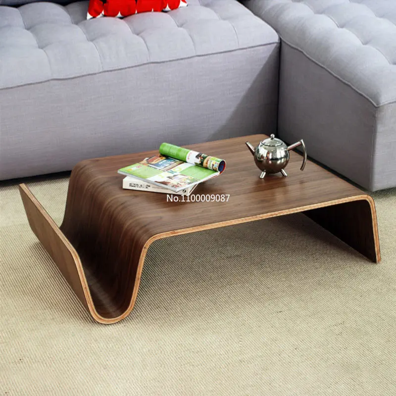 Светлая роскошная дизайнерская квартира в скандинавском стиле, современный чайный столик из орехового дерева, модный креативный многофункциональный журнальный столик из массива дерева mesa 3
