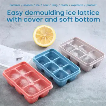 Формы для приготовления кубиков льда со съемными крышками Силиконовые формы для льда Формы для льда для водки виски Кухонные принадлежности для льда Инструменты для бара