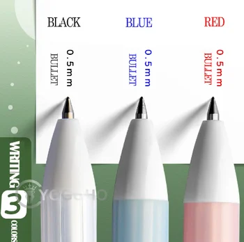 M & G 10шт Выдвижная Гелевая ручка 0,5 мм Черные Синие Красные чернила Гелевая ручка Ручка на воздушной подушке школьные ручки канцелярские принадлежности