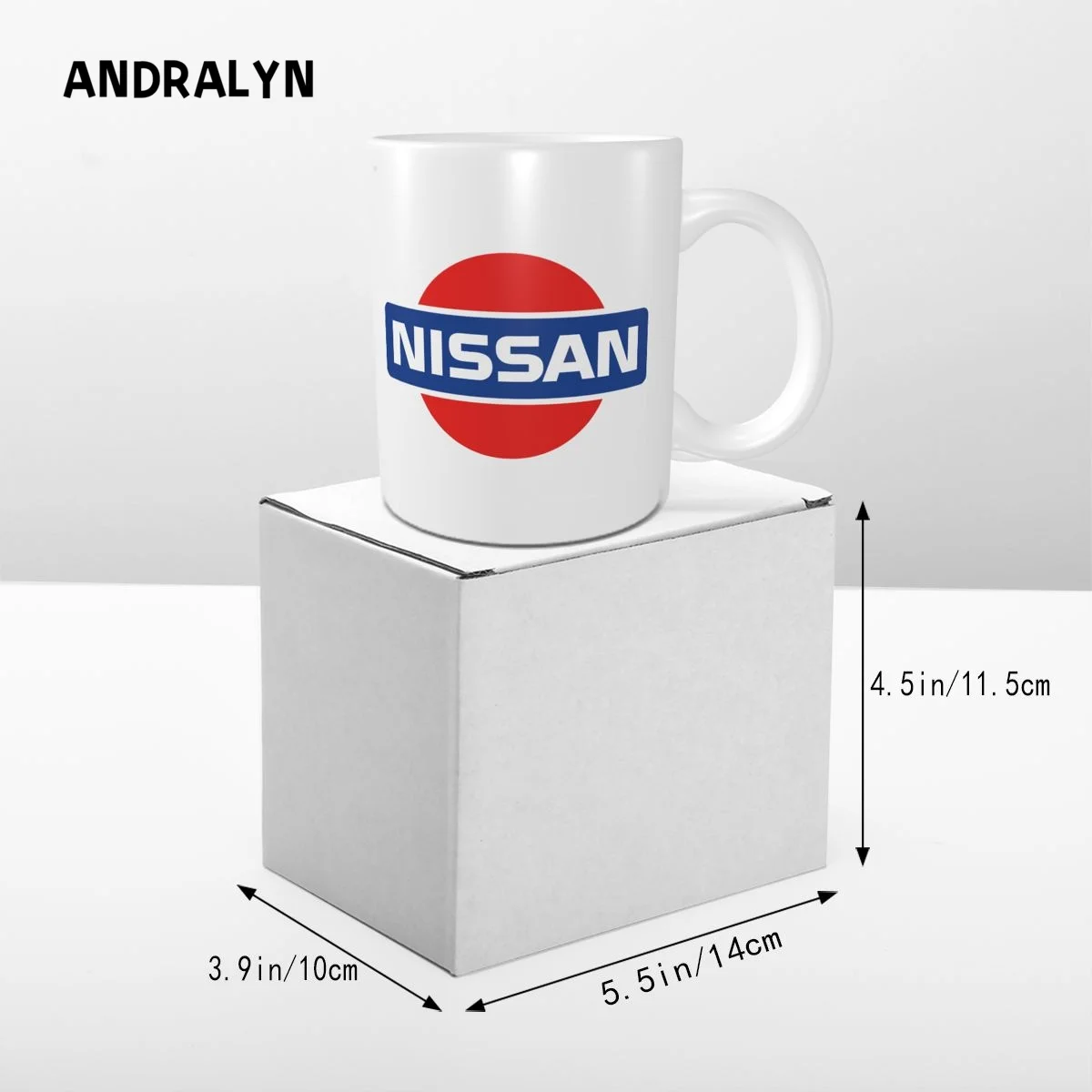 Кружка с винтажным логотипом Nissan Datsun Motor, 330 мл, керамические креативные кружки для чая с молоком, кофе, Забавный подарок друзьям на День рождения 4