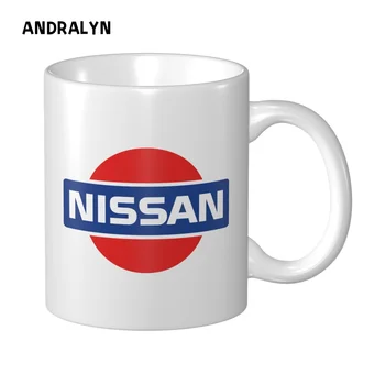 Кружка с винтажным логотипом Nissan Datsun Motor, 330 мл, керамические креативные кружки для чая с молоком, кофе, Забавный подарок друзьям на День рождения