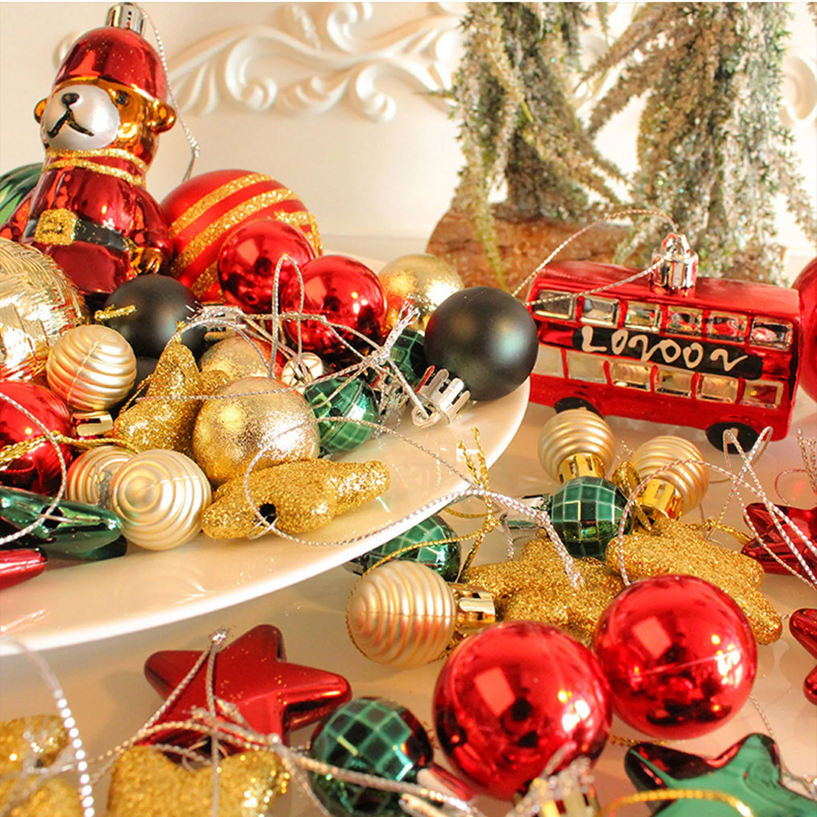 Украшения для Рождественской елки Набор украшений для Рождественской елки Легкий для вечеринок по случаю Дня рождения 2