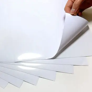 100 штук белых съемных листов виниловых наклеек формата А4 /А3 для печати обложек ноутбуков или телефонов