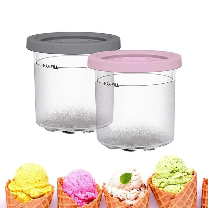 Контейнер Для Хранения Мороженого Стаканчики Для Хранения Десертных Продуктов Для Домашнего Мороженого Герметичные, Моющиеся И Многоразовые Enjoy Gelato 0