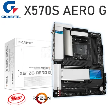Материнская плата Gigabyte X570S AERO G AM4 с поддержкой DDR4 Wi-Fi AMD Ryzen 3000 5000 Series AM4 CPU Настольная Материнская плата AMD X570 ATX Новая