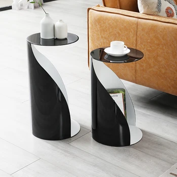 Приставной столик для хранения в итальянском минималистичном стиле, простой современный диван-столик в форме пингвина с круглым краем, изготовленный на заказ в итальянском стиле дизайна