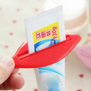Тюбик зубной пасты новой формы для губ, пенка для умывания, валик для крема, соковыжималка, диспенсер, зажим из ABS для ванной комнаты