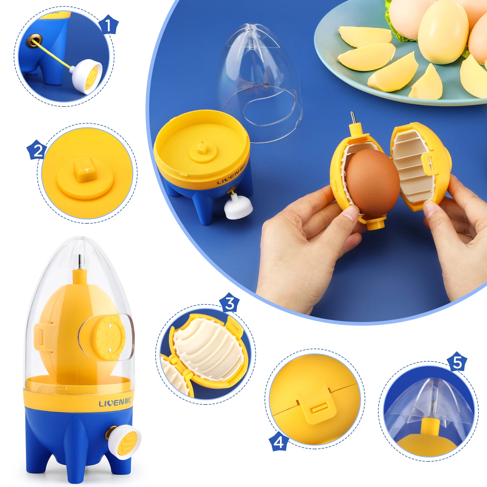 Яичный белок, яичный желток, мешалка для взбивания яиц, устройство для переворачивания яиц, ручная яичная шейкер, гомогенизатор для яиц, домашняя не-взбивалка, кухонные принадлежности 5