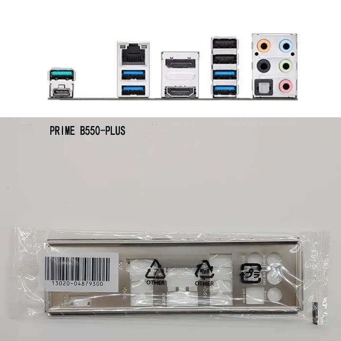 Для Asus PRIME B550-PLUS Защитная панель ввода-вывода, задняя панель, подставные панели, кронштейн для обманки 0