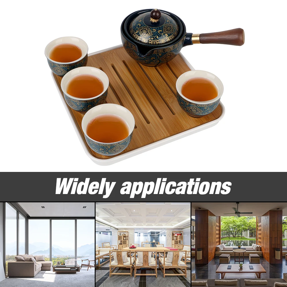 Цветы Изысканной формы, керамическая чайная чашка для пуэра, вращающаяся на 360 градусов, чайник для заварки, Фарфоровый китайский чайный набор Gongfu 5