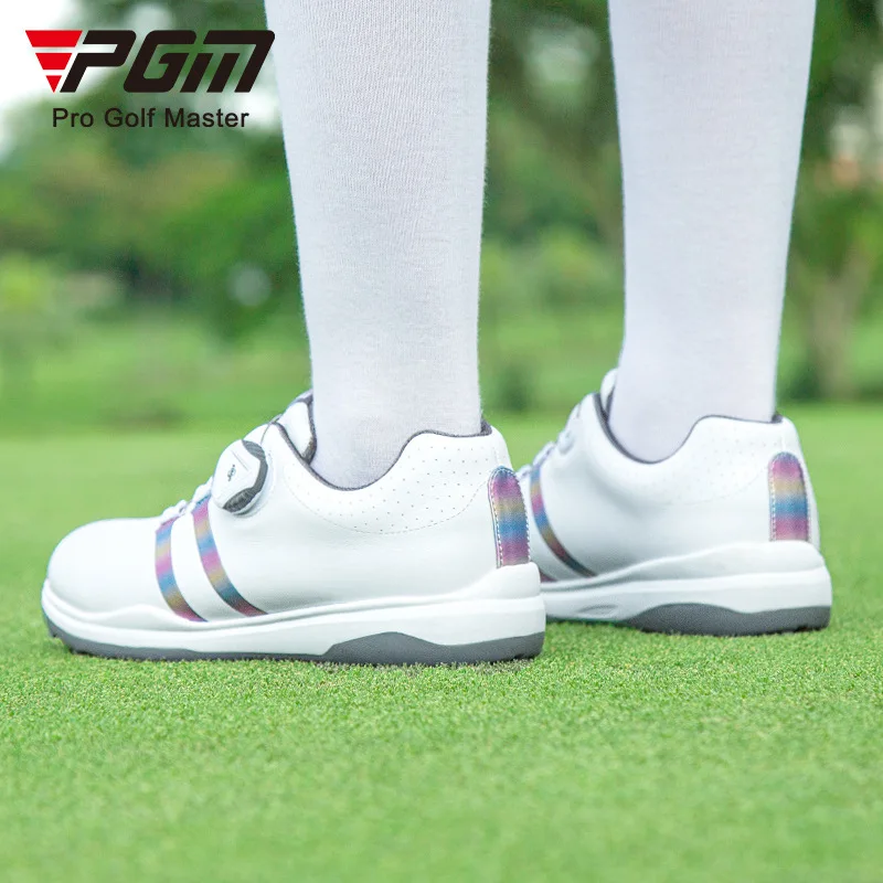 Женские туфли для гольфа PGM, водонепроницаемые, противоскользящие, легкие, мягкие дышащие кроссовки, женские повседневные спортивные XZ208 2
