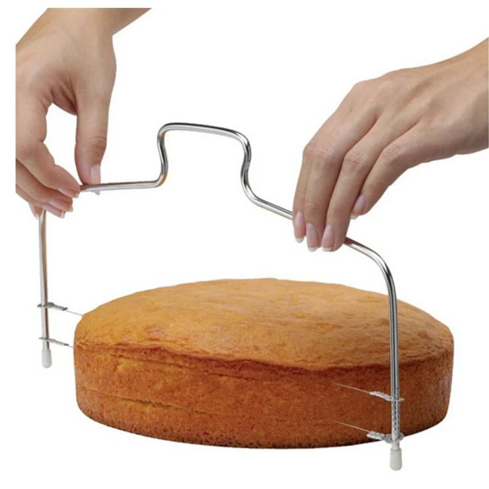1 шт. двухлинейный резак для торта, регулируемая машина для нарезки хлеба и тостов из нержавеющей стали, разделитель торта, кухонные принадлежности, инструменты для выпечки тортов 1