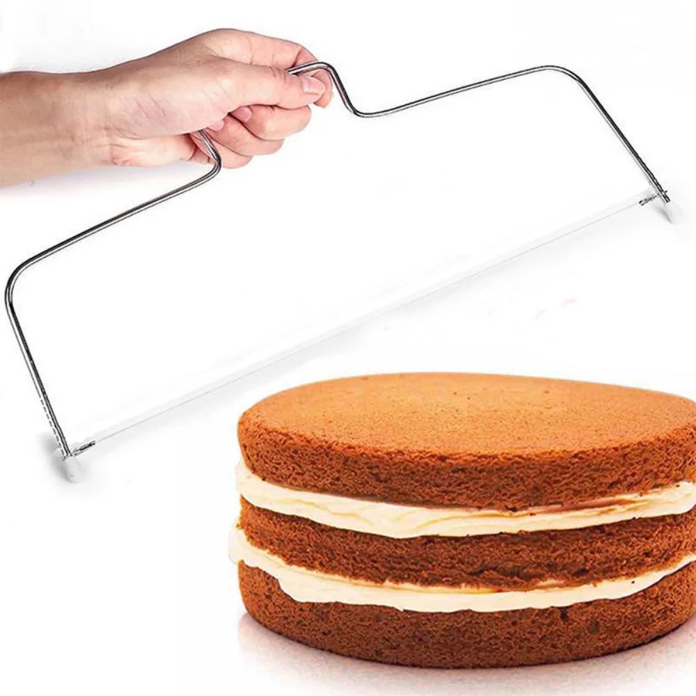 1 шт. двухлинейный резак для торта, регулируемая машина для нарезки хлеба и тостов из нержавеющей стали, разделитель торта, кухонные принадлежности, инструменты для выпечки тортов 3